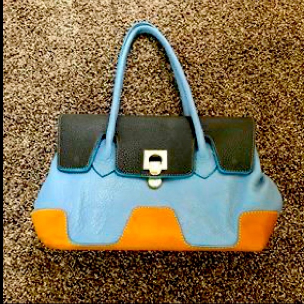 Real leather handbag designer ElCuero handmade brand new never used